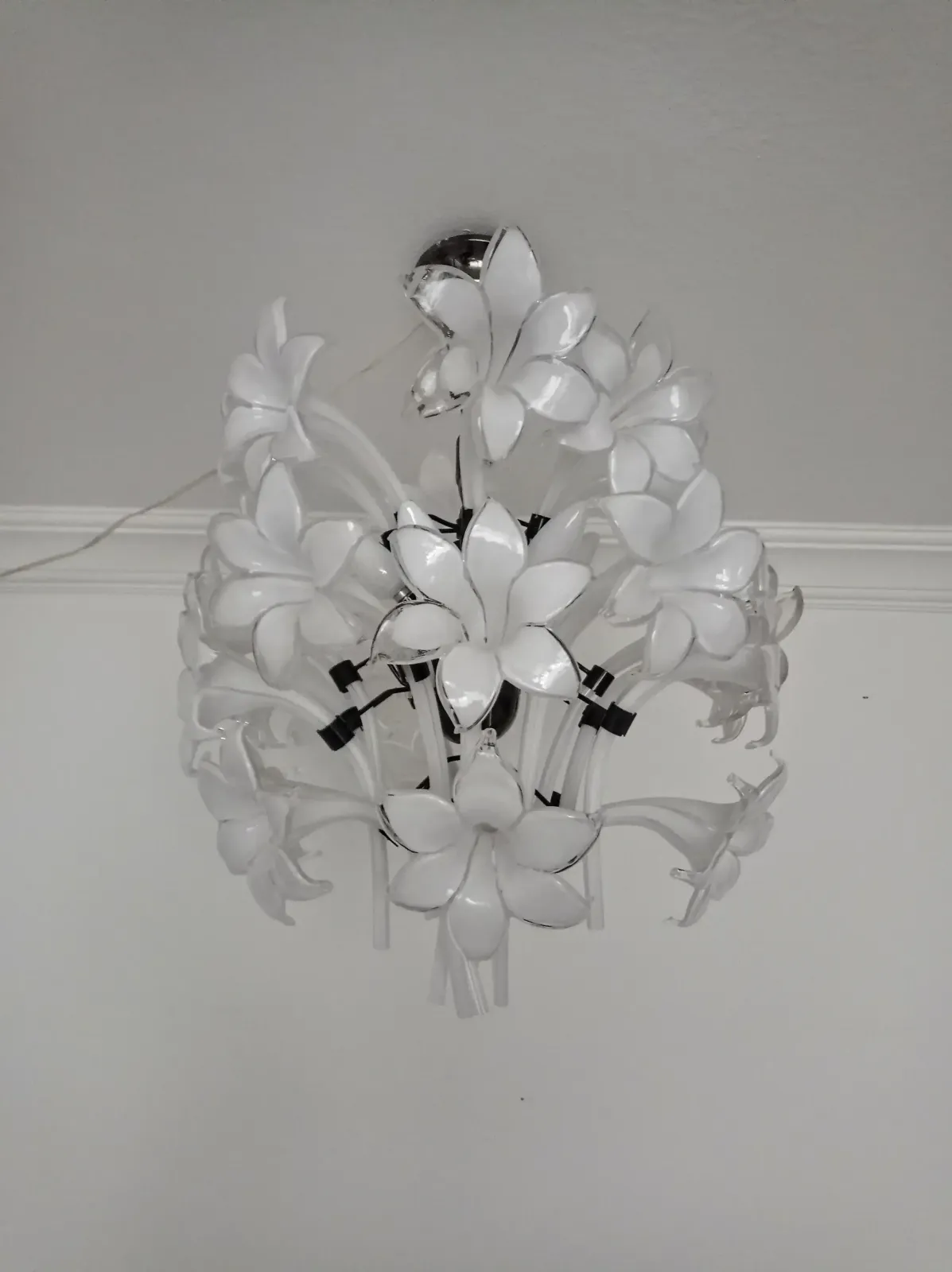 Vintage 1970s Large Italian Murano Chandelier photo buy