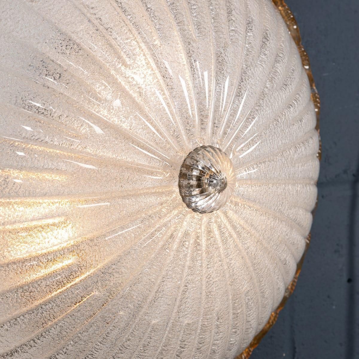 photo furniture Vintage 20thc Set Of Three Frosted Glass & Brass Wall Lights, Murano C.1980