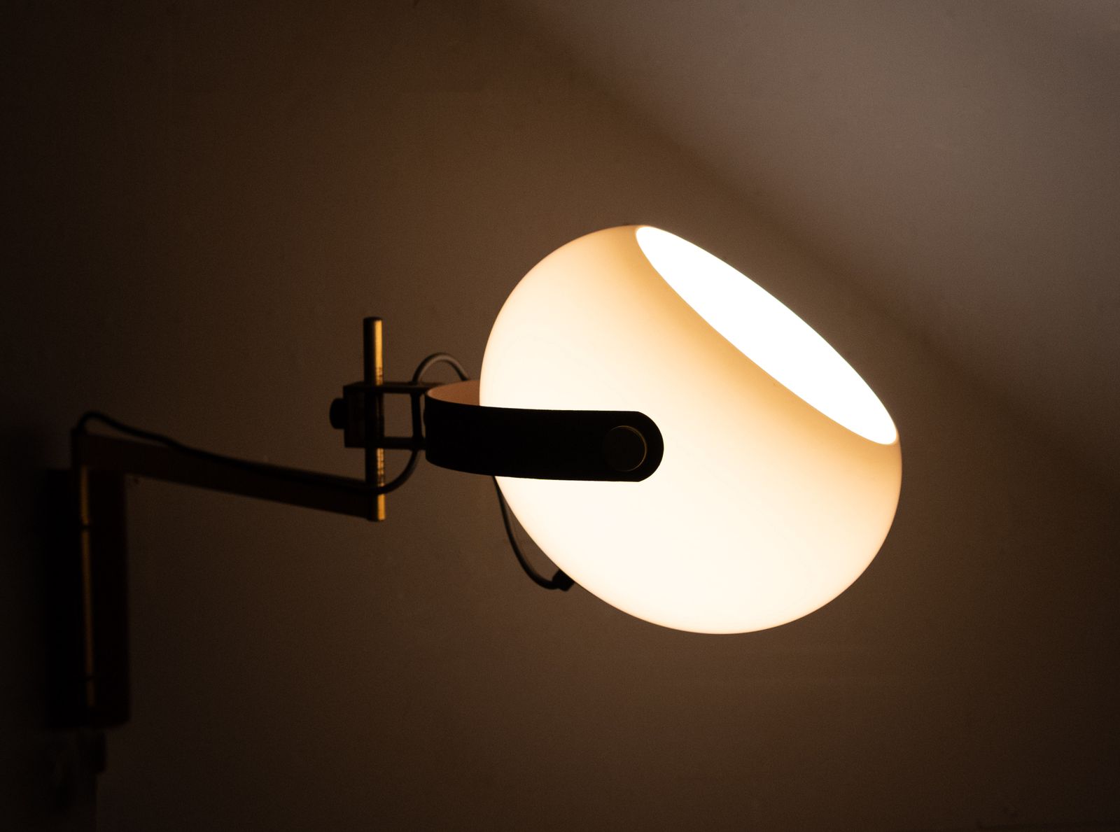 Lighting Dijkstra Spring Arm Wall Lamp 1970s Holland photo