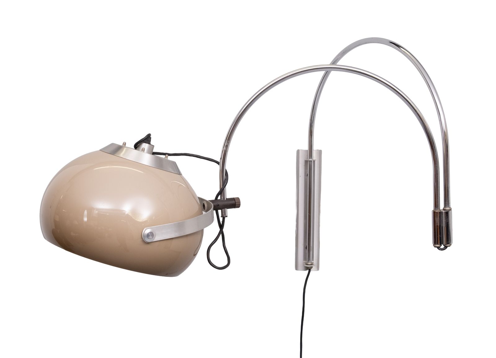 Dijkstra Double Arc Space Ace Wandlamp, Jaren 1970
