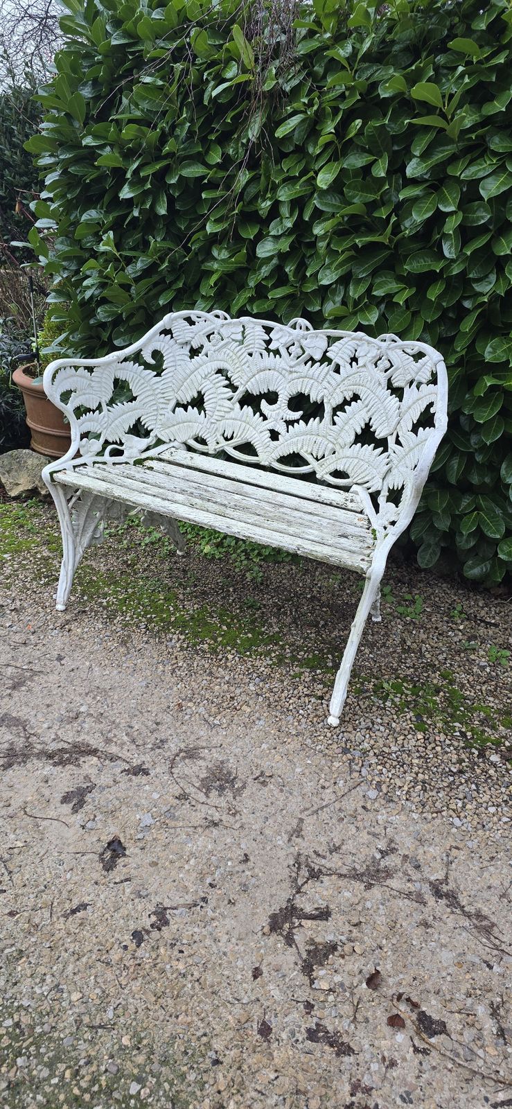 photo vinterior Super Two Seat Leaf Garden Bench