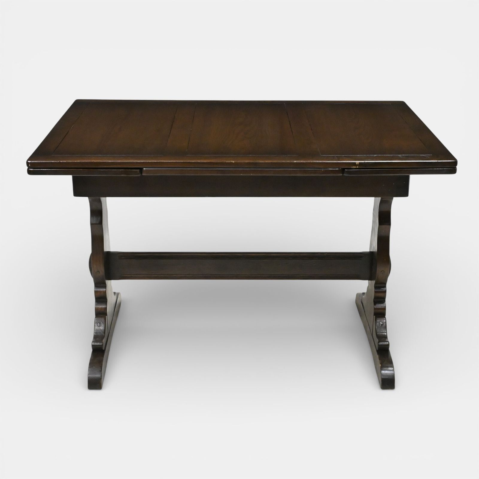 Ercol Extending Dining Table Old Colonial Dark Finish Free Uk Delivery* photo vinterior