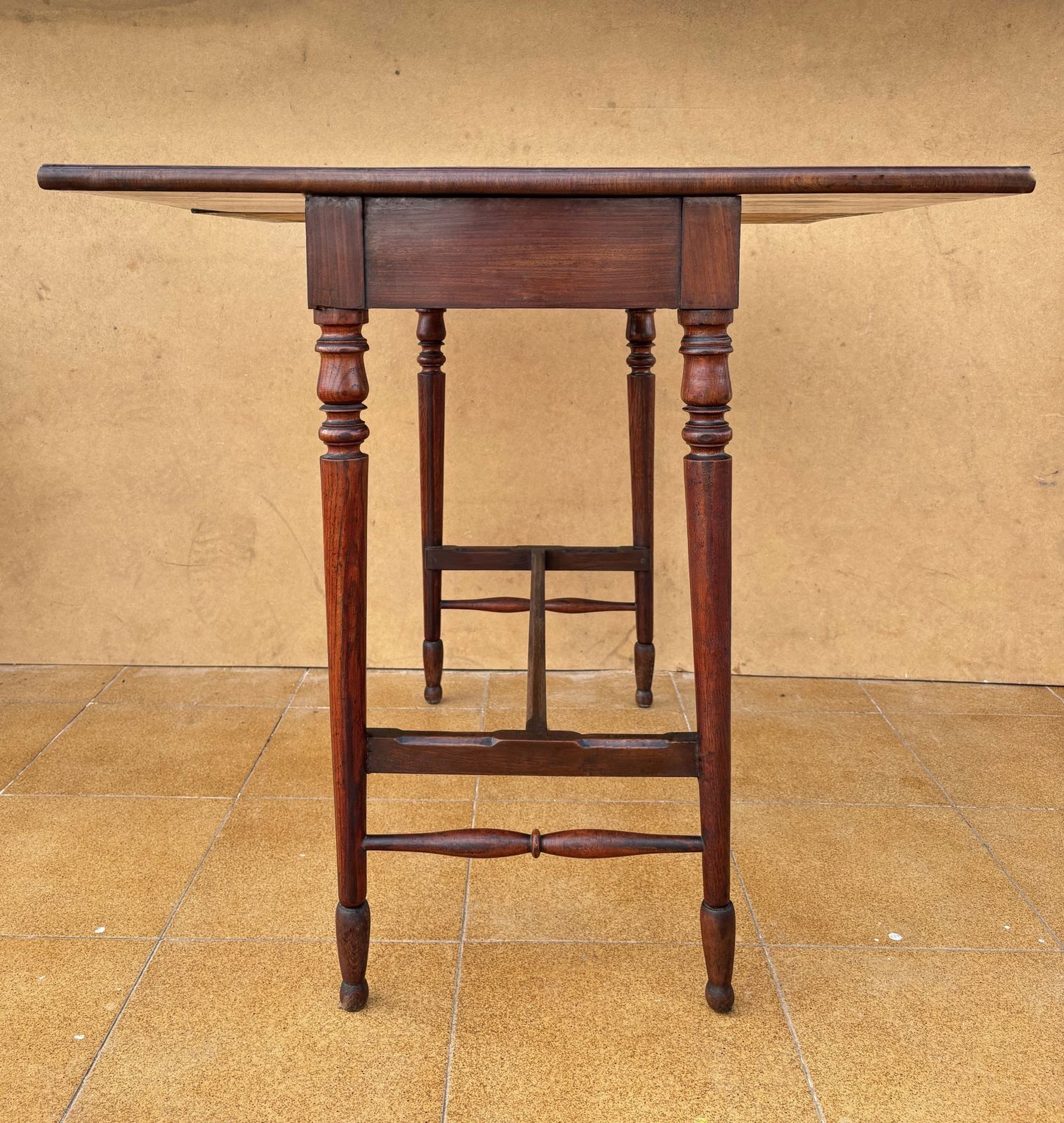 English Oak Games Table With Green Felt Top, 1930s photo Furniture