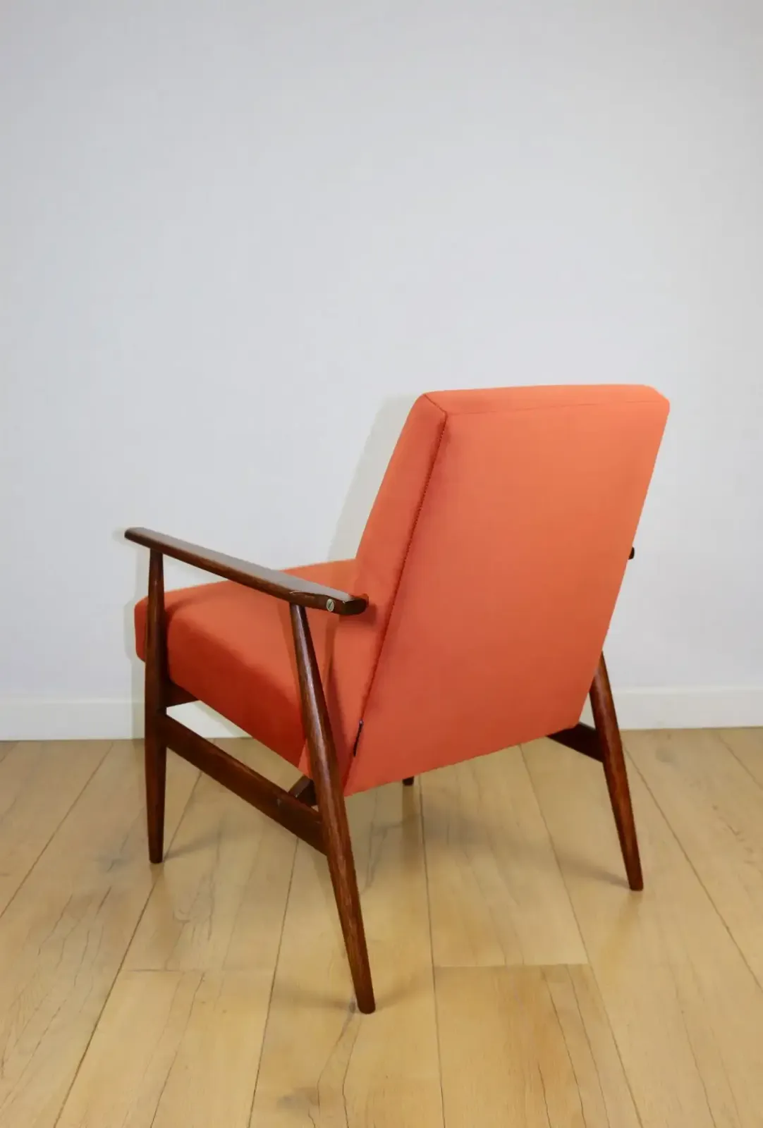 "Lis" Armchair, 1970s, Designed By Henryk Lis, Orange Brick Terracotta photo 375.0