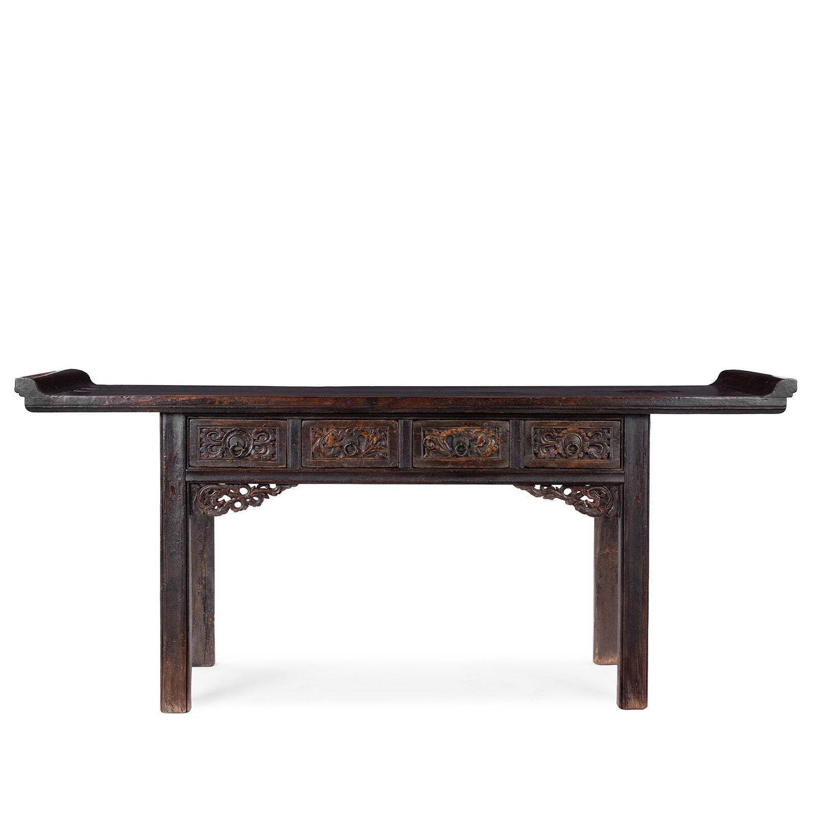 Carved Altar Table From Shanxi   18th Century