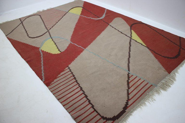 Design Geometric Carpet In Style Of Antonín Kybal, 1950s photo 1415.0