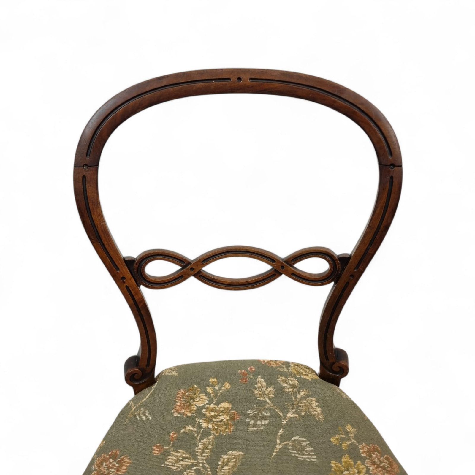 photo for sale Antique Victorian Balloon Back Chairs / Late 19th Century / Set Of Two