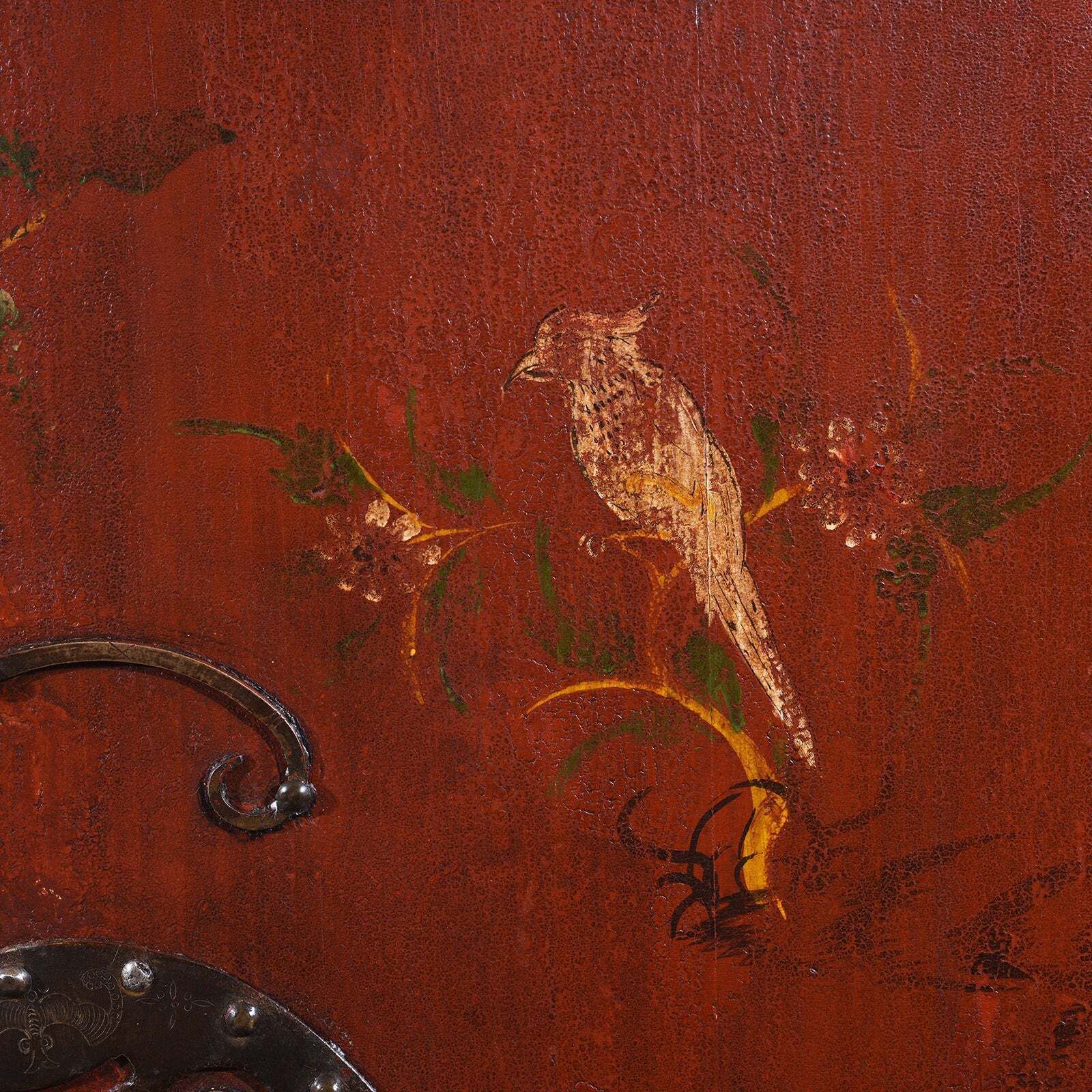 Red Lacquer Zhejiang Wedding Cabinet   19th Century photo buy