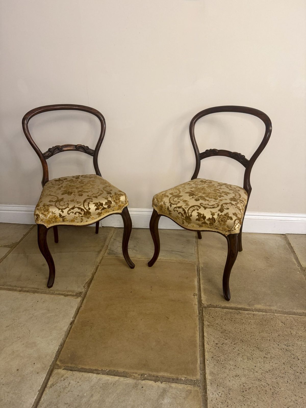 Lovely Set Of Four Victorian Rosewood Dining Chairs photo vintage