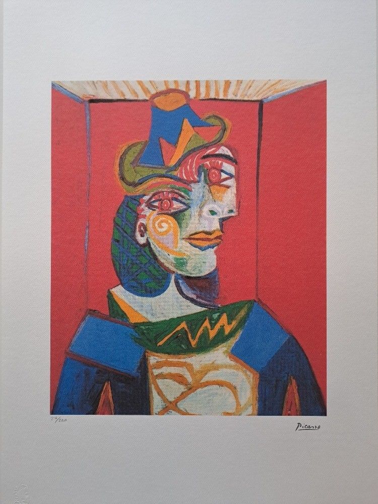 Pablo Picasso Signed Dora Maar Certificate Spadem Paris photo furniture