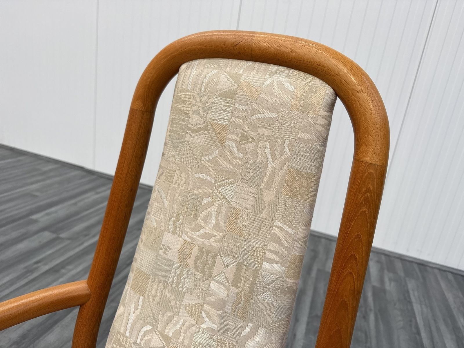 photo vinterior Danish Dining Chairs In Teak With Fabric Seats By Kvist, Set Of 6