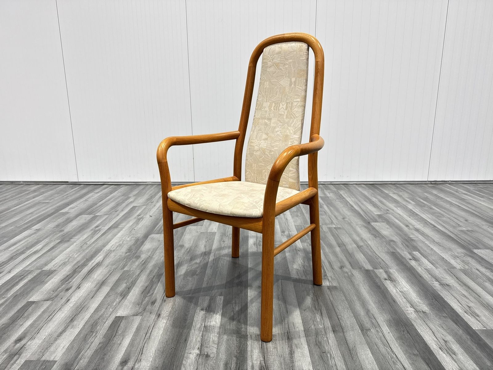photo vintage Danish Dining Chairs In Teak With Fabric Seats By Kvist, Set Of 6