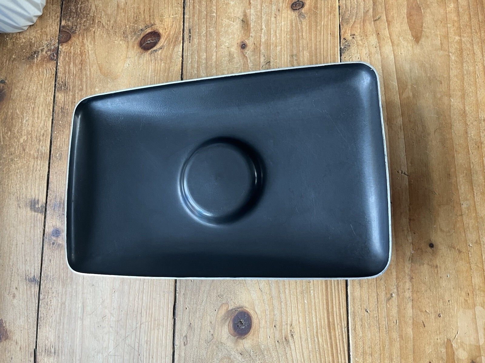 Home Decor Vintage 60s 70s Tower Enamel Mustard Yellow Casserole Roasting Pan Retro Kitchen photo