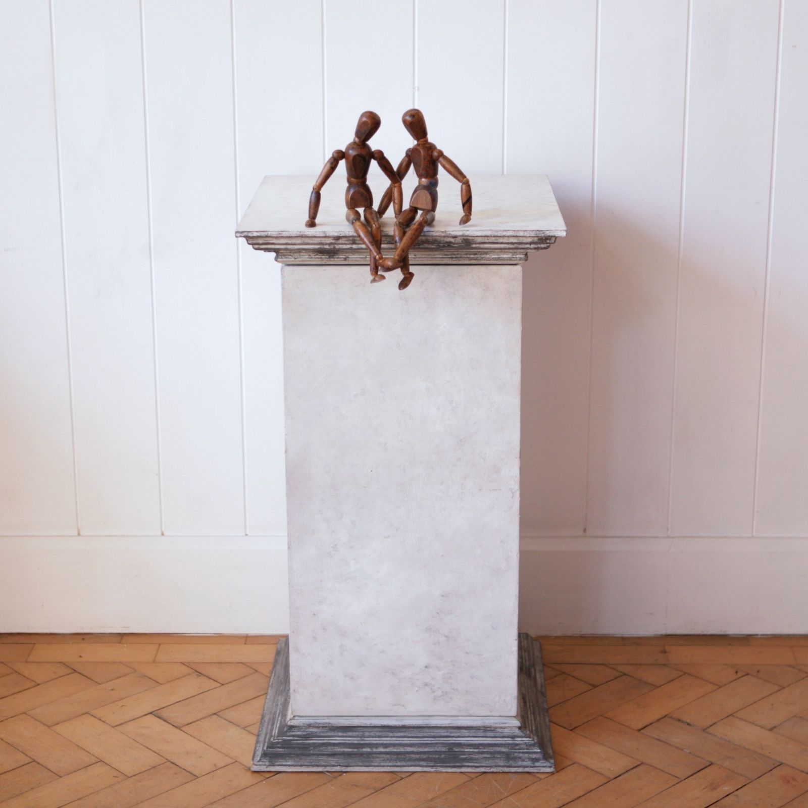 Faux Stone Display Pedestal Cupboard. photo vinterior