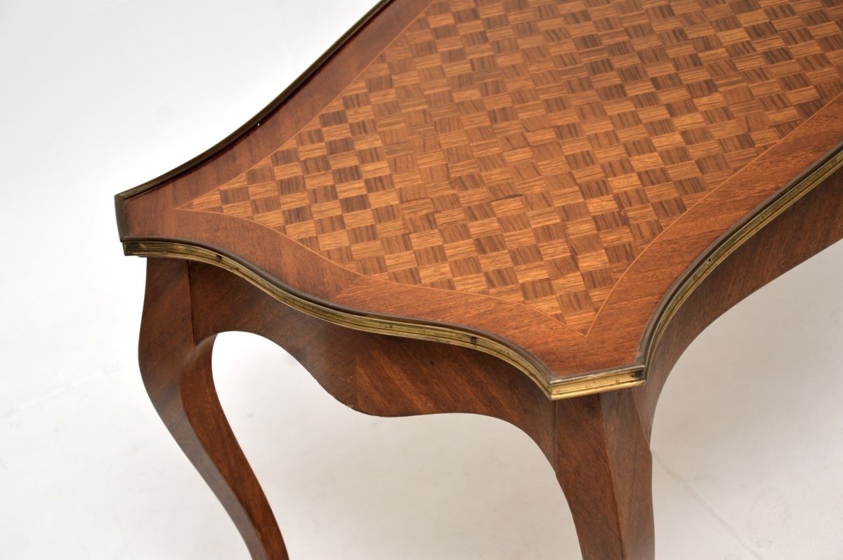 Antique French Inlaid Parquetry Coffee Table photo buy