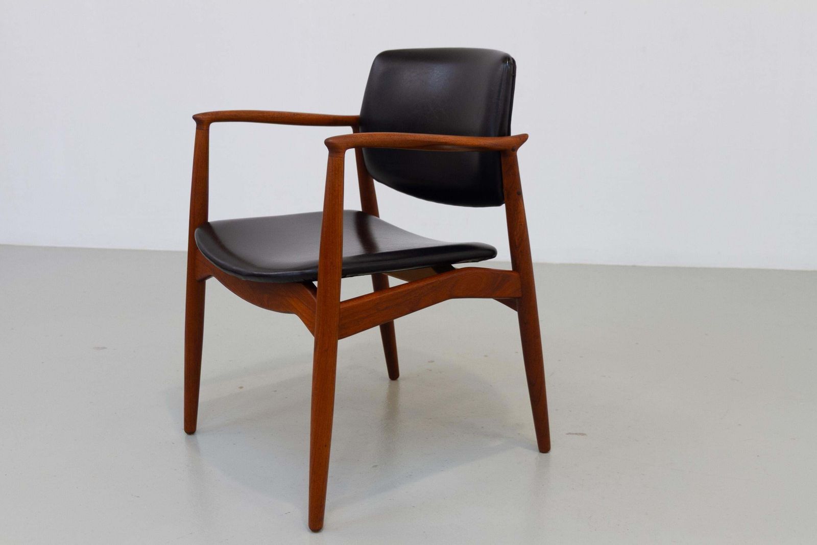 Danish Teak Captain's Chair By Erik Buch For ørum, 1960s. photo vinterior