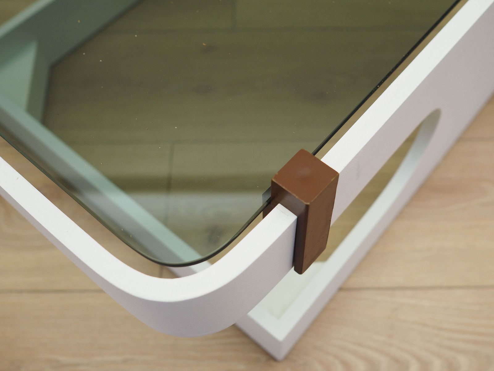 Glass Coffee Table, Italian Design, 1970s, Manufactured In Italy photo vintage