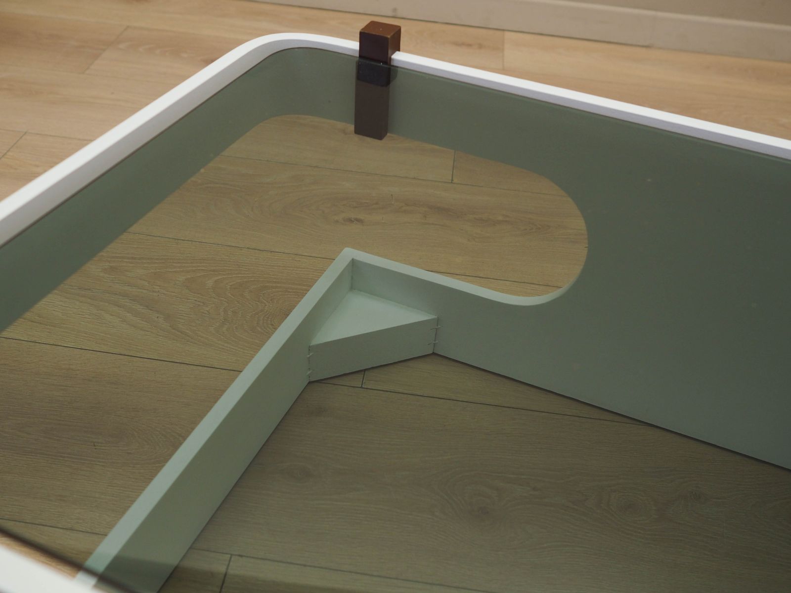 photo vinterior Glazen Salontafel, Italiaans Design, Jaren 1970, Vervaardigd In Italië