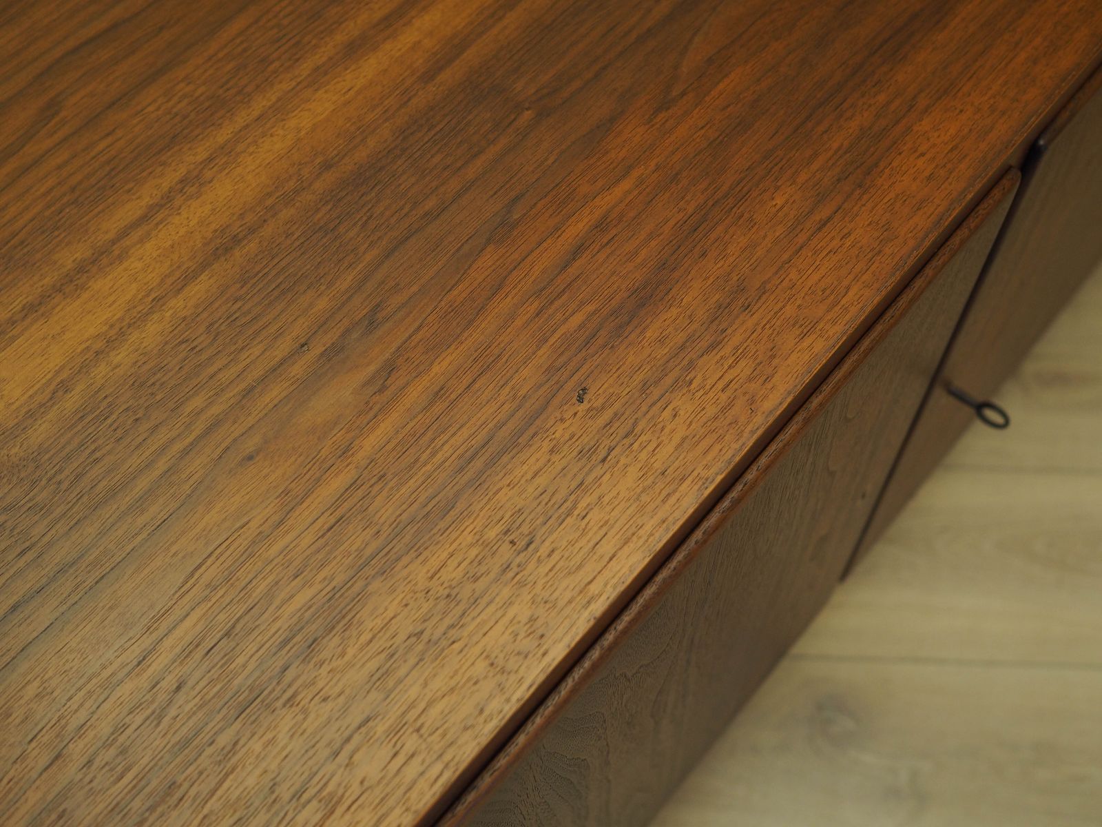 Walnoot Kast, Deens Design, Jaren 1970, Ontwerper: Carlo Jensen, Fabrikant: Hundevad photo vintage