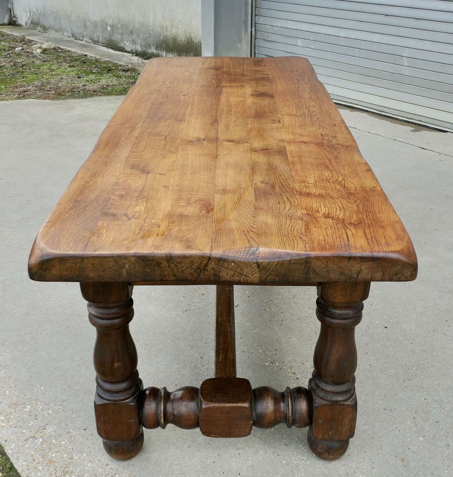 Large French Oak Farm Table, Seats12 Comfortably