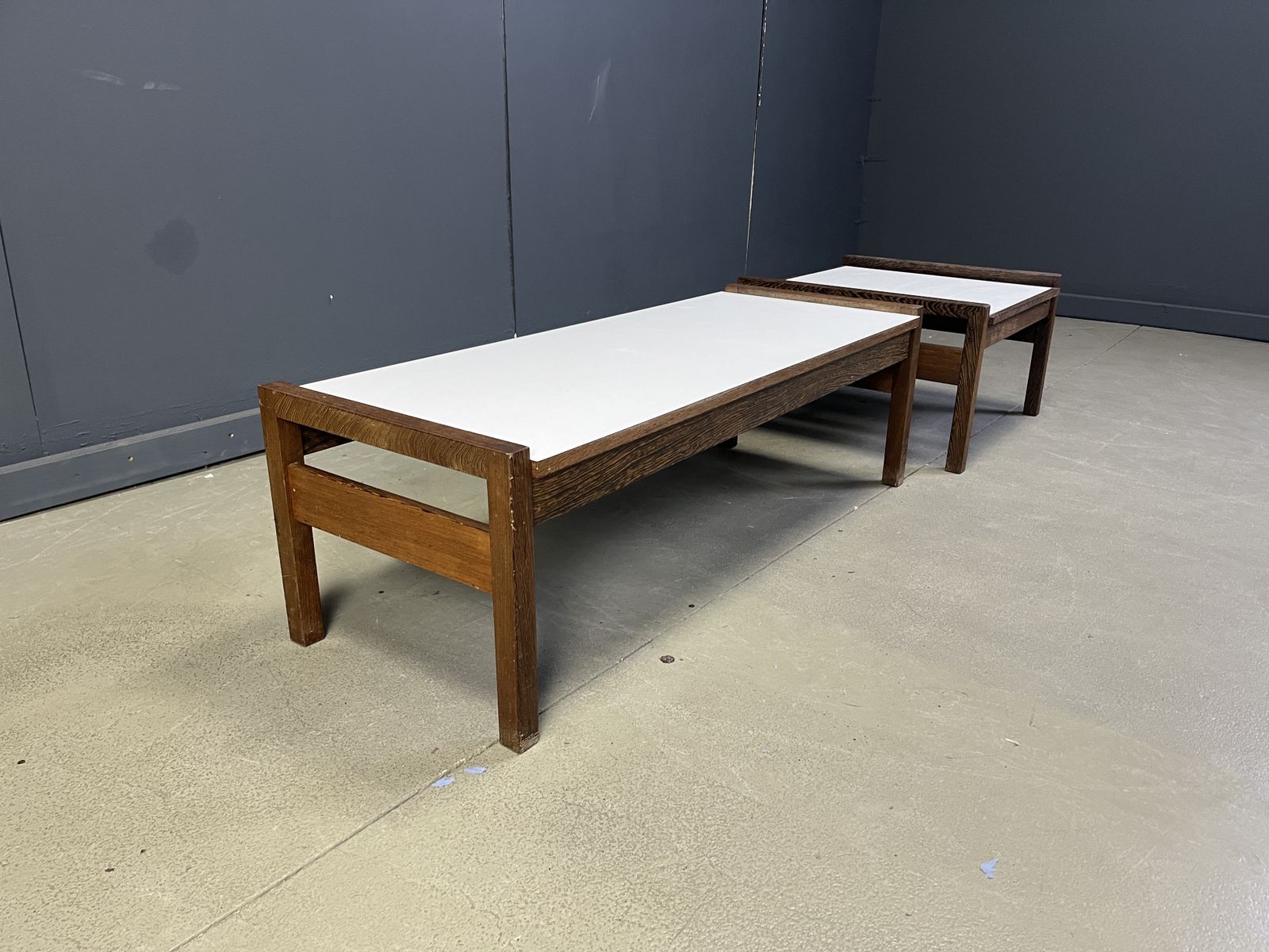 Belgian Coffee Table Set In Wenge By Beaufort, 1960s photo for sale