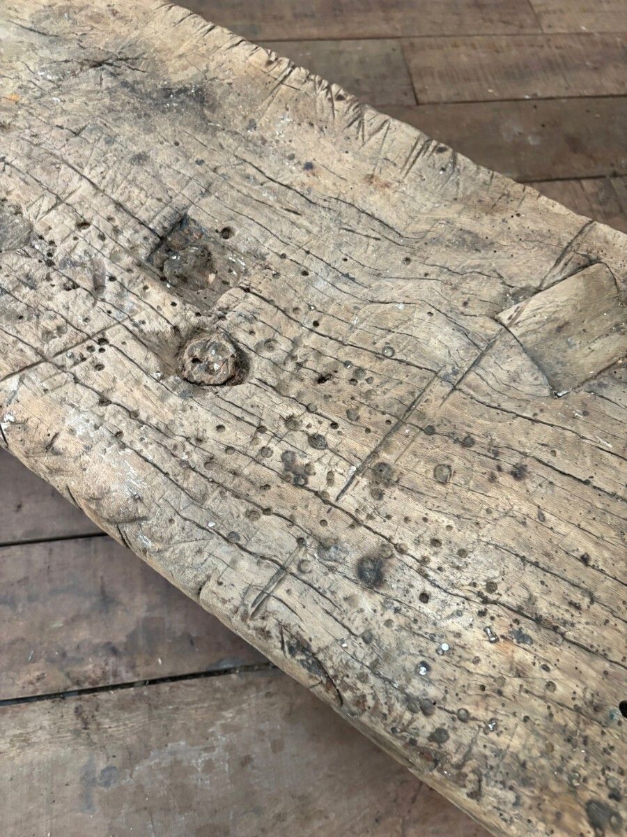 Low Workbench, 1800s, Reclaimed Wood photo furniture