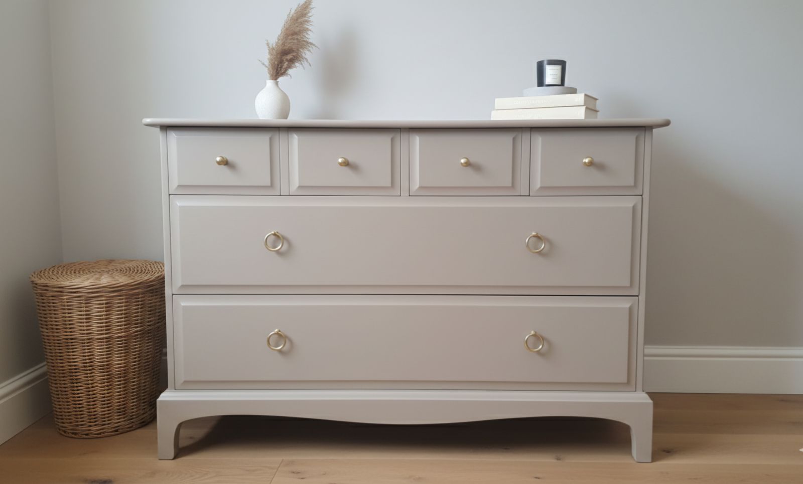 Vintage Stag Minstrel Chest Of Drawers, 4 Over 2, Custom Order photo Furniture