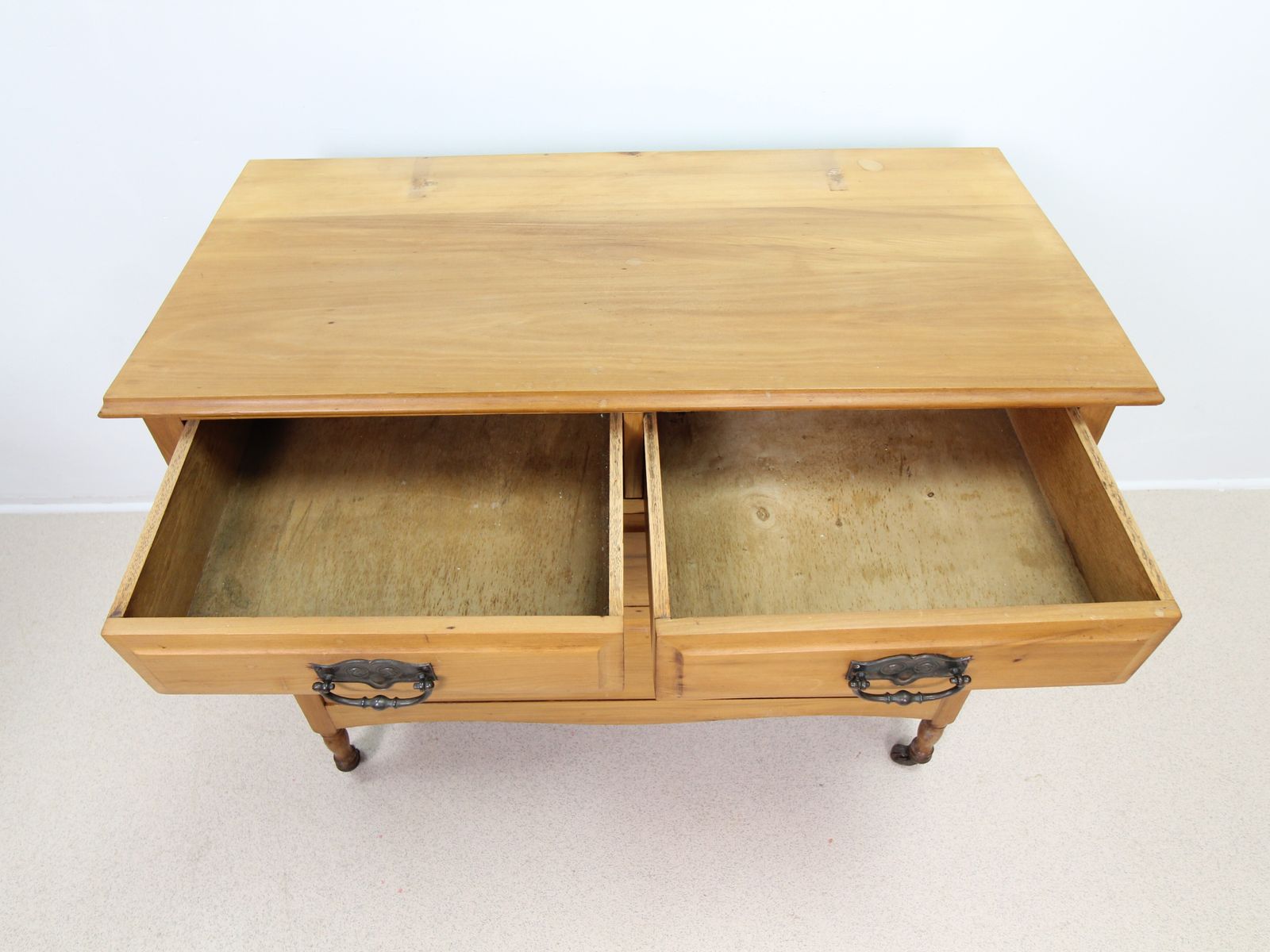 Vintage Satinwood 4 Drawer Chest Of Drawers photo for sale
