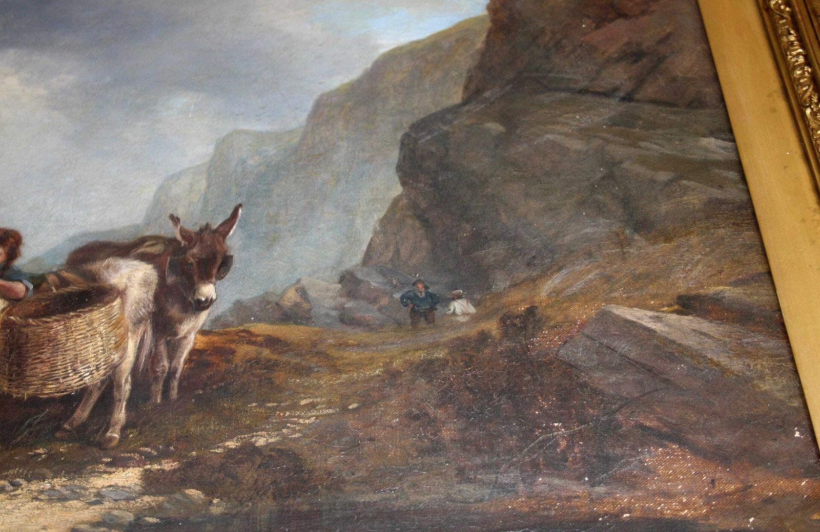Oil Painting Joseph Paul Pettitt & George Young "Mussel Gatherers On The South Coast" Matte photo 2790.0