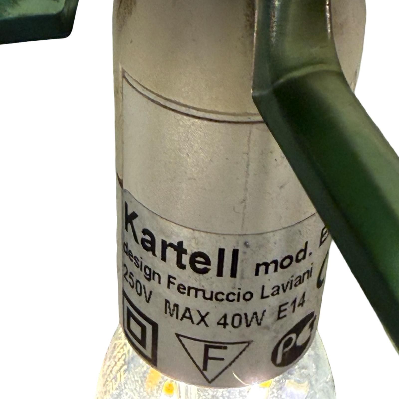 Ferruccio Laviani For Kartell   Hanging Pendant Lamp Model 'Easy'   Green   Plastic photo vintage