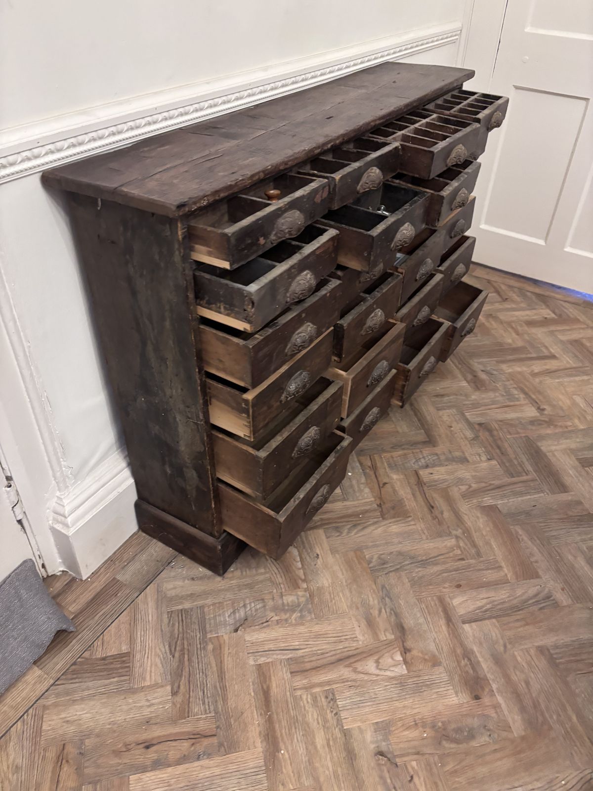 Twice Bank Of Drawers Chemist Apothecary 24 Drewers photo furniture