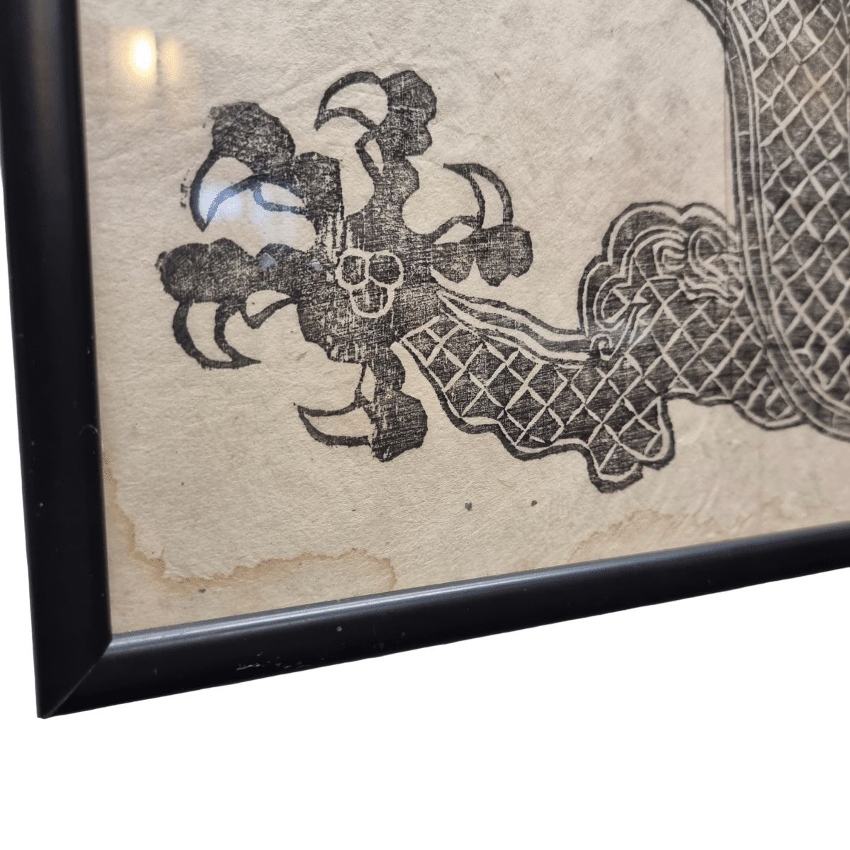 Asian Dragon Painting On Rice Paper, 1970s photo 95.0