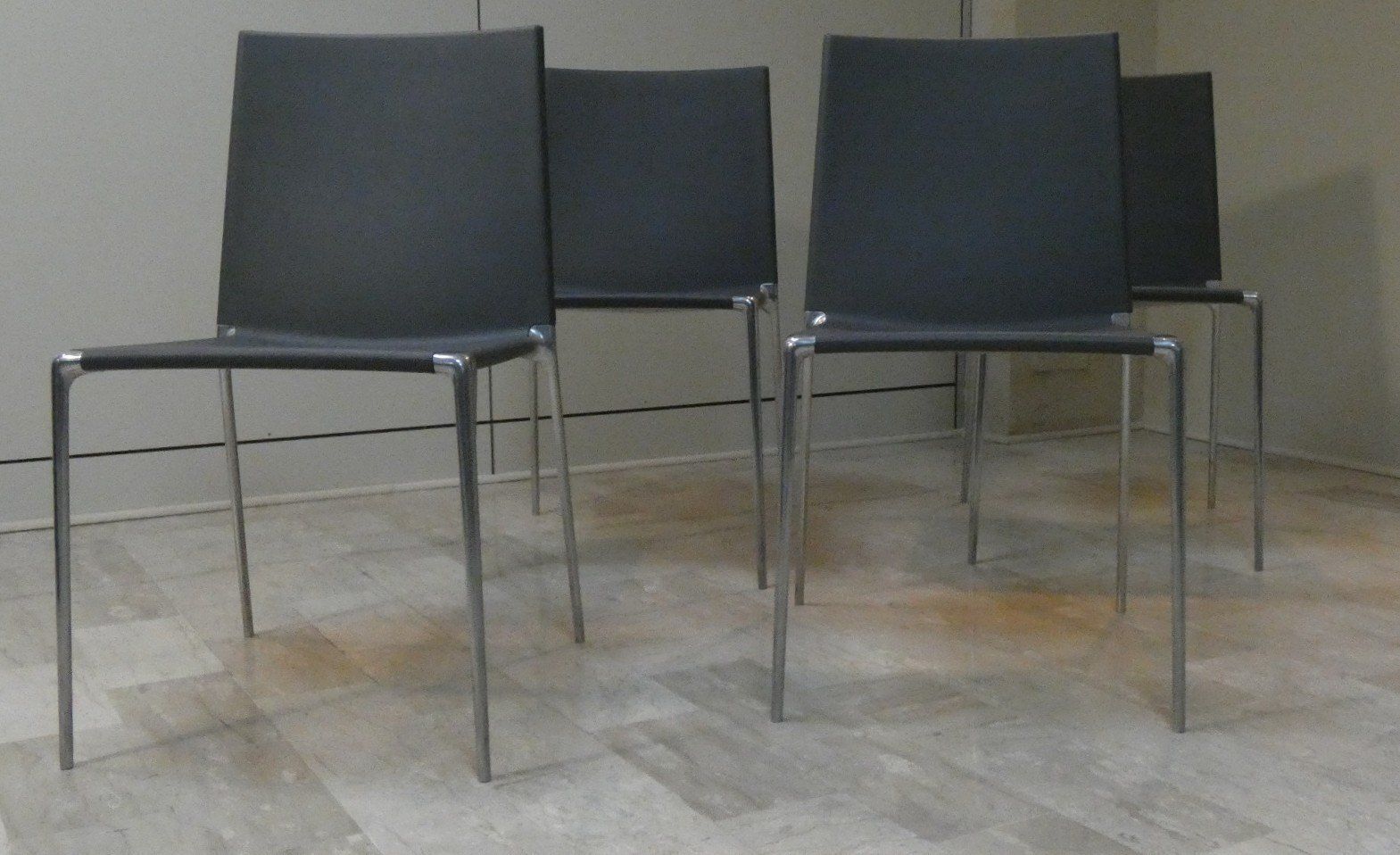 Aluminum And Polyurethane Chairs By Roberto Barbieri For B&B Italia, 2000s, Set Of 4 photo Furniture