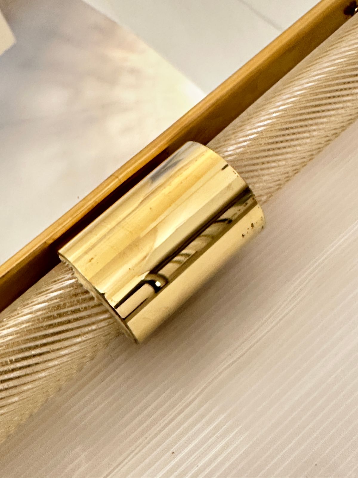 Wave Mirror In Gold “Torchon” Torciglione Murano Glass, Exclusive Design By Simoeng photo furniture