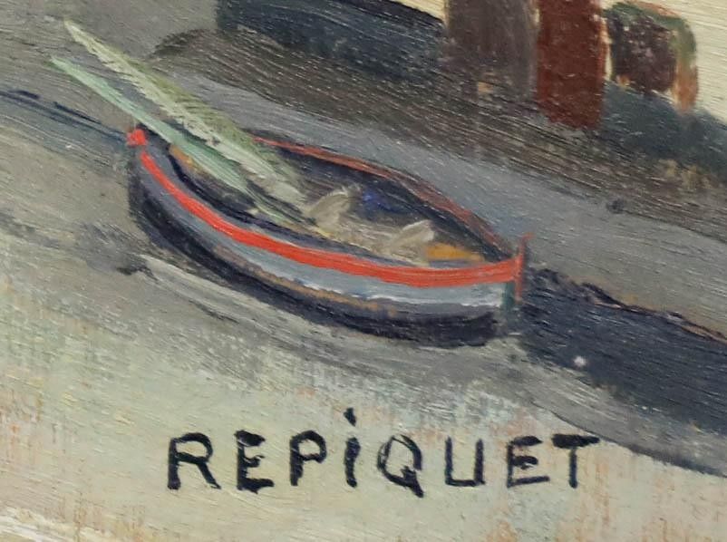 Raymond Henri Repiquet (1896 ?) French School Mid 20th Century Oil, Biarritz photo vinterior