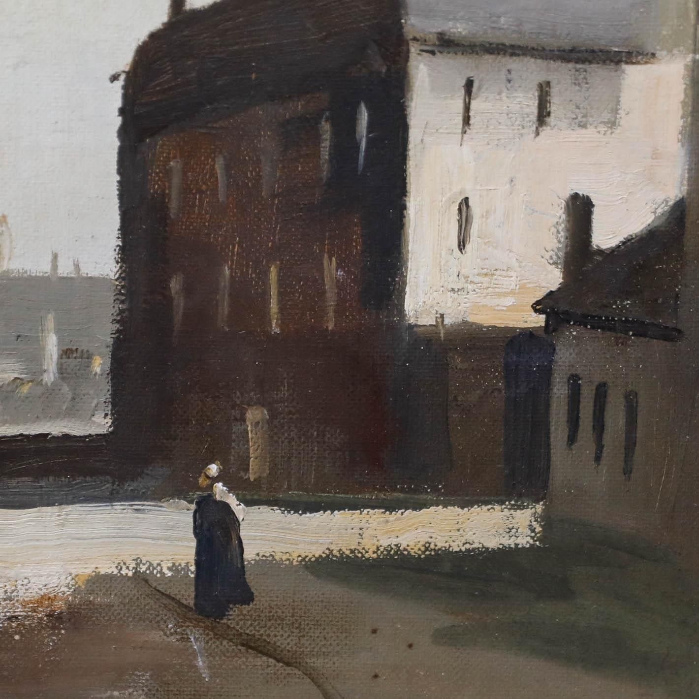Attrib. Philip Hugh Padwick (1876 1958) 20th Century Oil, Street In Shadow photo 295.0