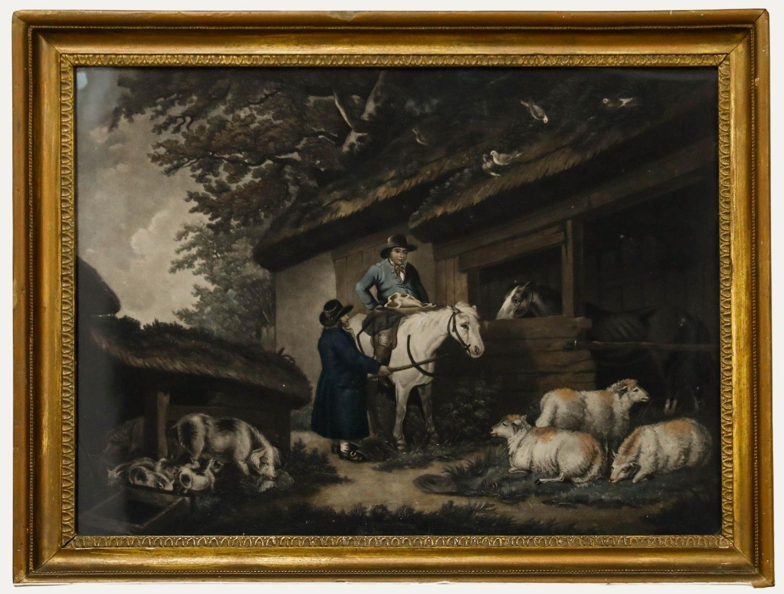 William Ward After George Morland 1798 Mezzotint, The Country Butcher