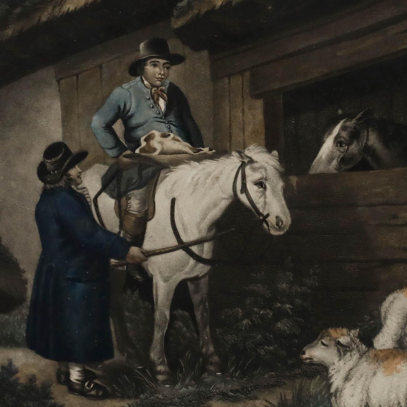 William Ward After George Morland 1798 Mezzotint, The Country Butcher photo Art