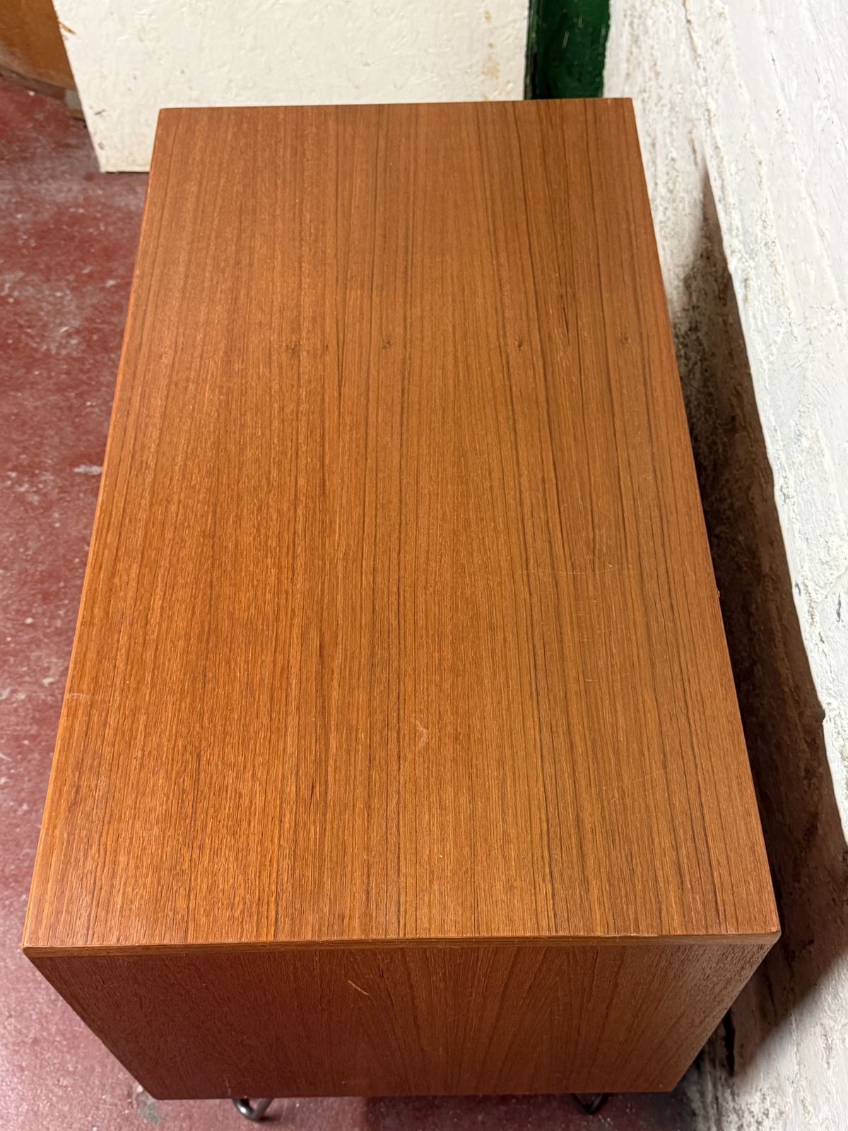G Plan Fresco Teak Cabinet On Quality Raw Steel Hairpin Legs & Floor Protectors photo Furniture