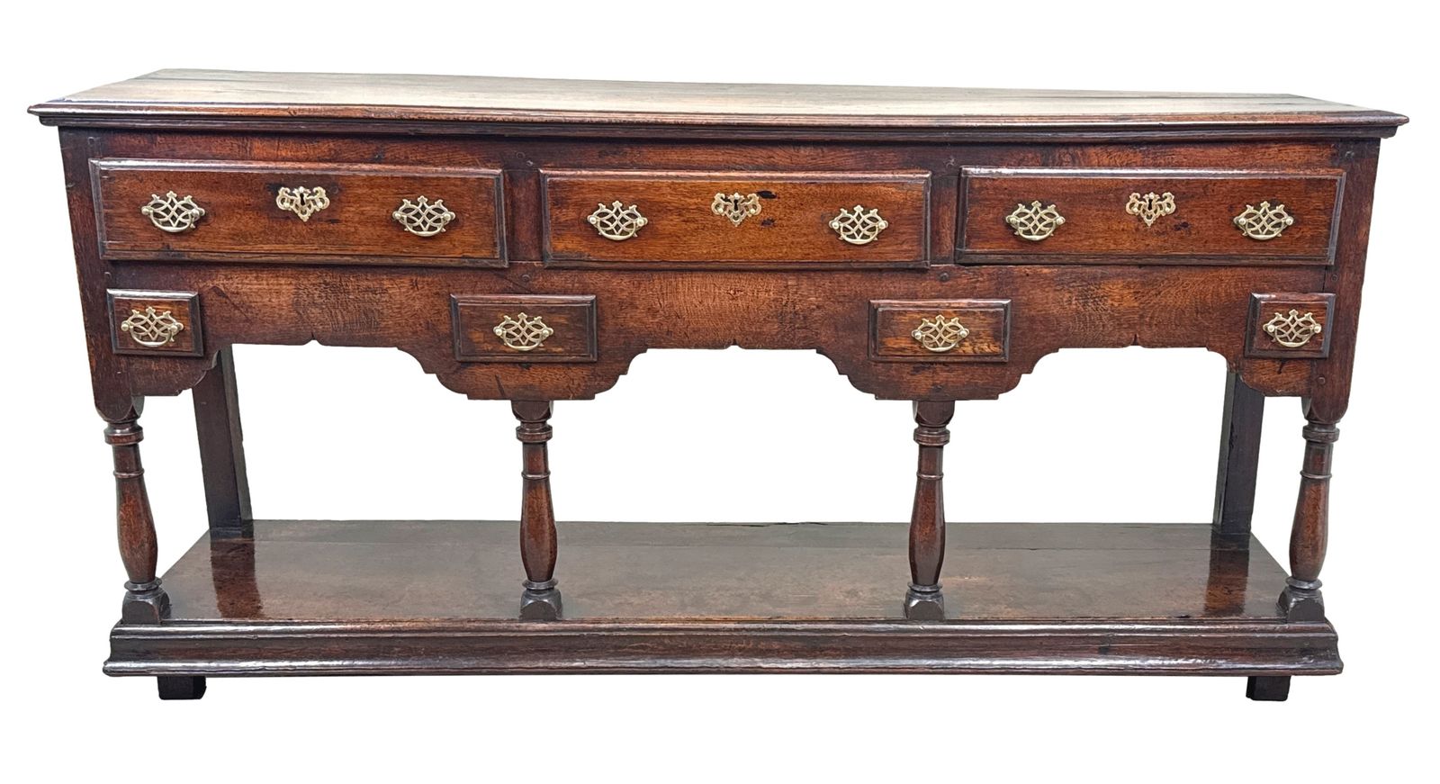 Small 18th Century Georgian Oak Dresser Base (England, Circa 1750) photo buy