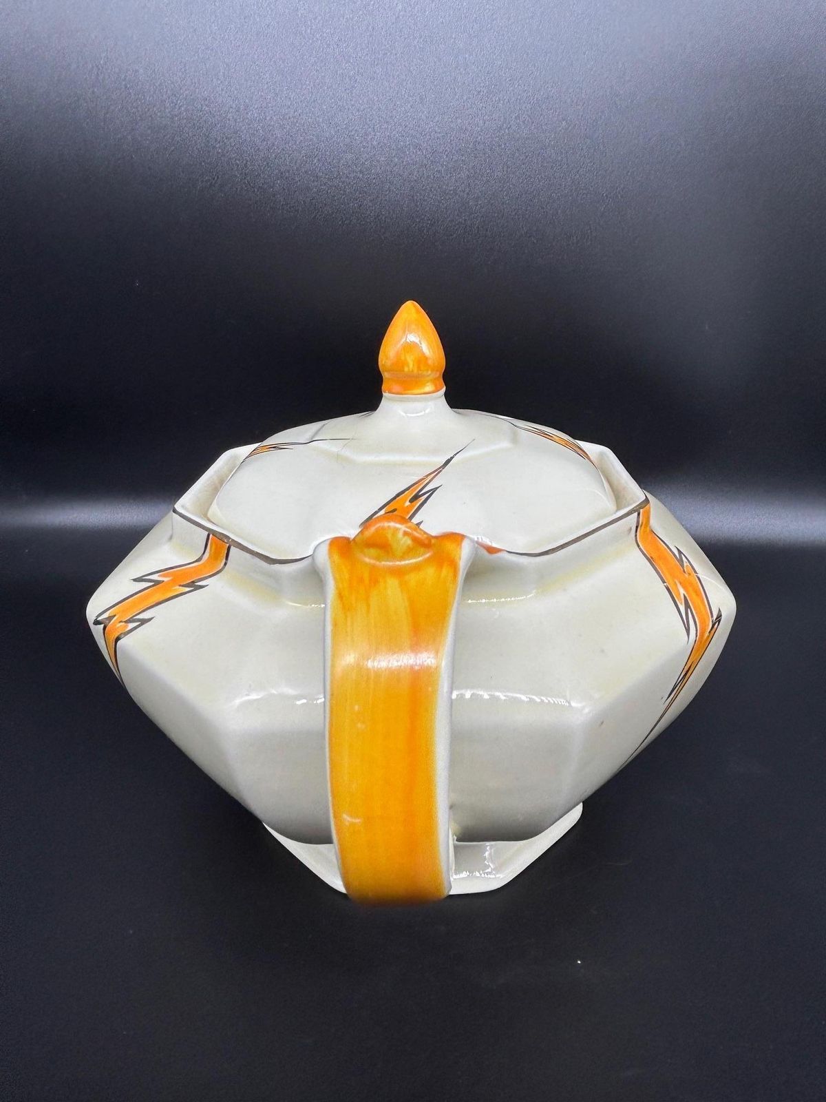Art Deco Porcelain Tea Set By Hugh Longport For Konny Kraft, 1920s photo for sale