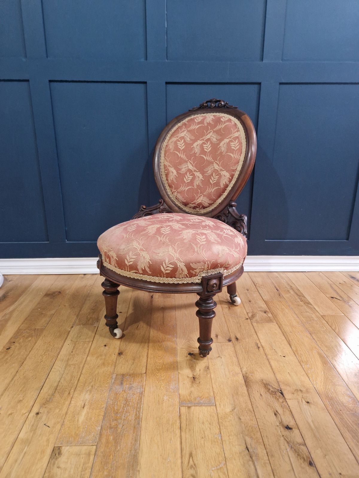 Victorian Nursing Chair / Slipper Chair –  C. 1870–1890 photo furniture