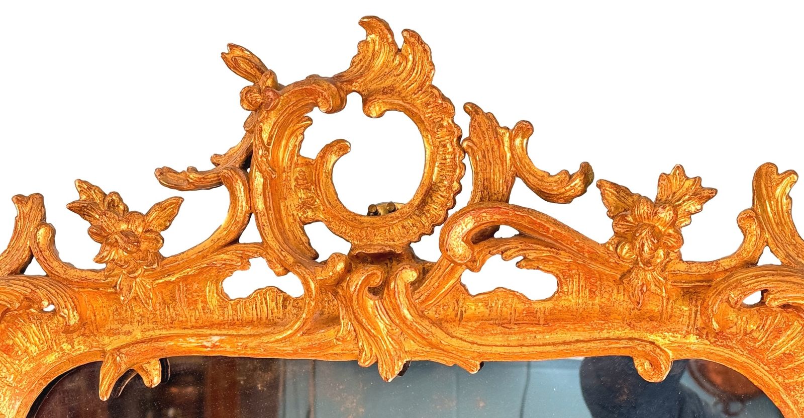 18th Century Chippendale Rococo Giltwood Wall Mirror (England, Circa 1760) photo furniture