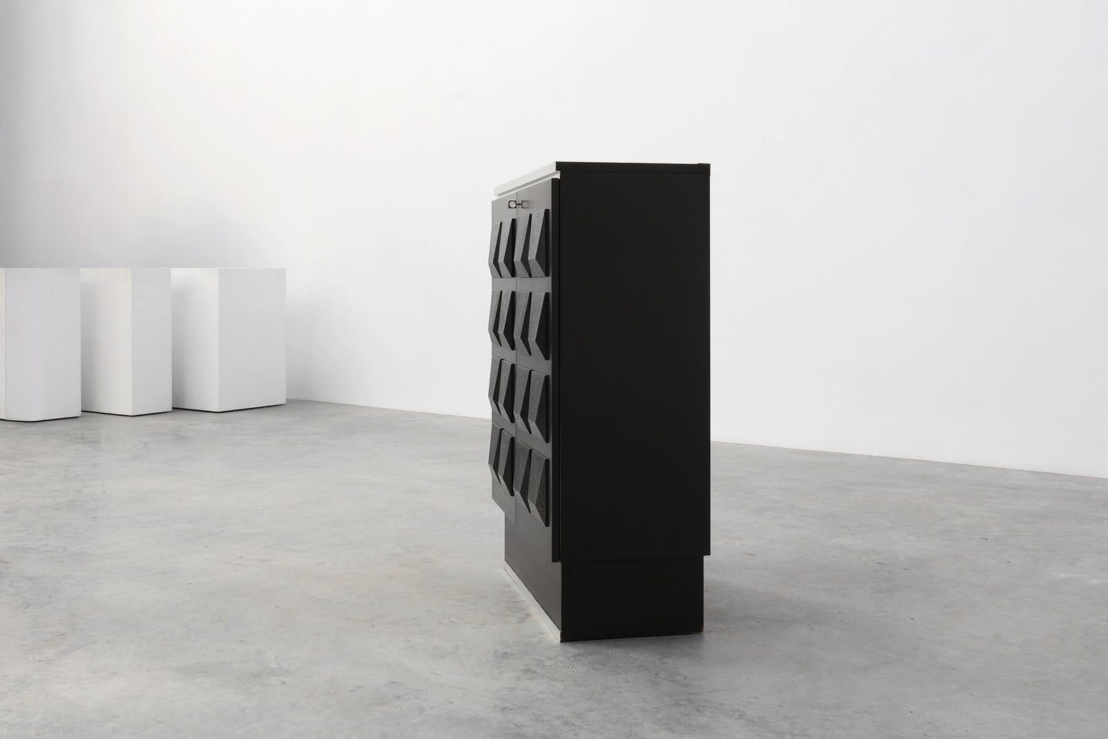 photo vinterior Mid Century Brutalist Cabinet, Belgium, 1970s