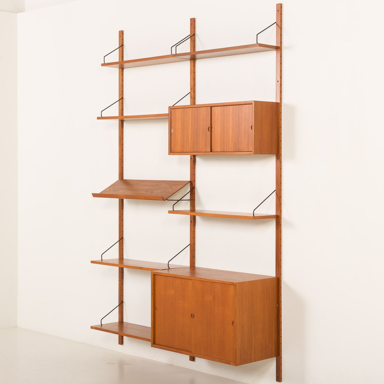 Poul Cadovius Extra High Teak Wall Unit For Cado, 1960s photo vintage