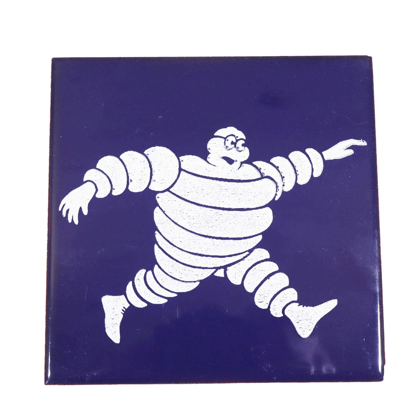 Vintage Ceramic Michelin Man Garage Tile, Set Of 5, 1960s. photo Home Fixtures