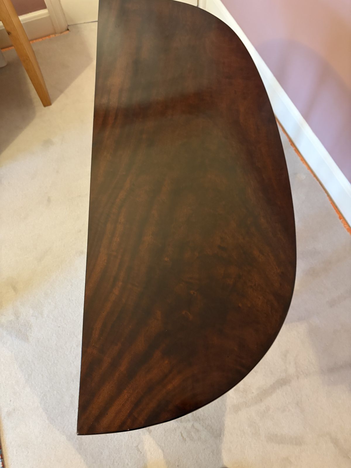 A Pair Of Georgian Mahogany D Shaped Console Tables photo furniture