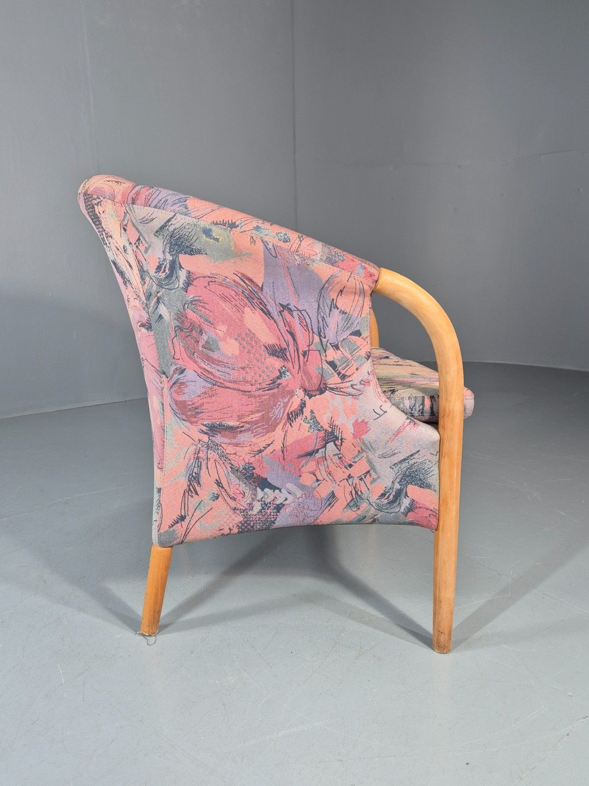 Vintage Tub Chair Stouby Multicoloured Danish Retro 1980s Eb11347 Mnor photo buy