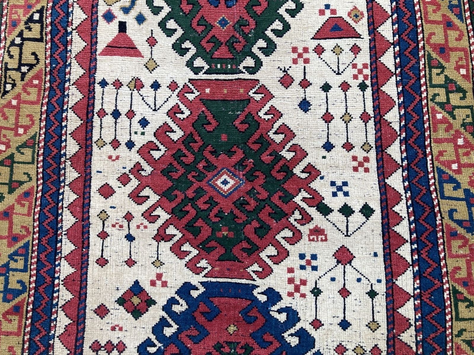 Antique Caucasian Kazak Rug 1.82m X 0.97m photo vinterior