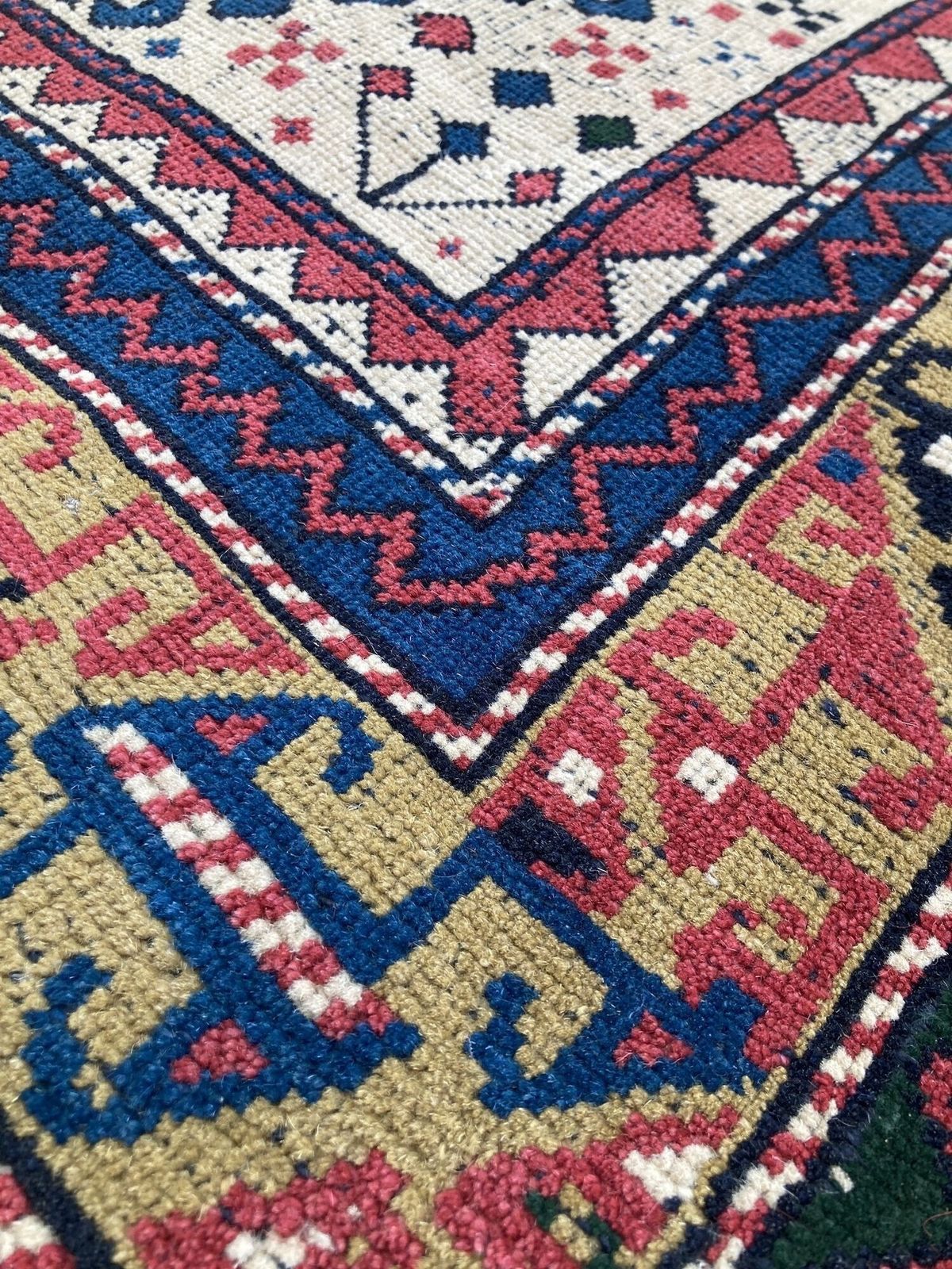 Antique Caucasian Kazak Rug 1.82m X 0.97m photo vintage